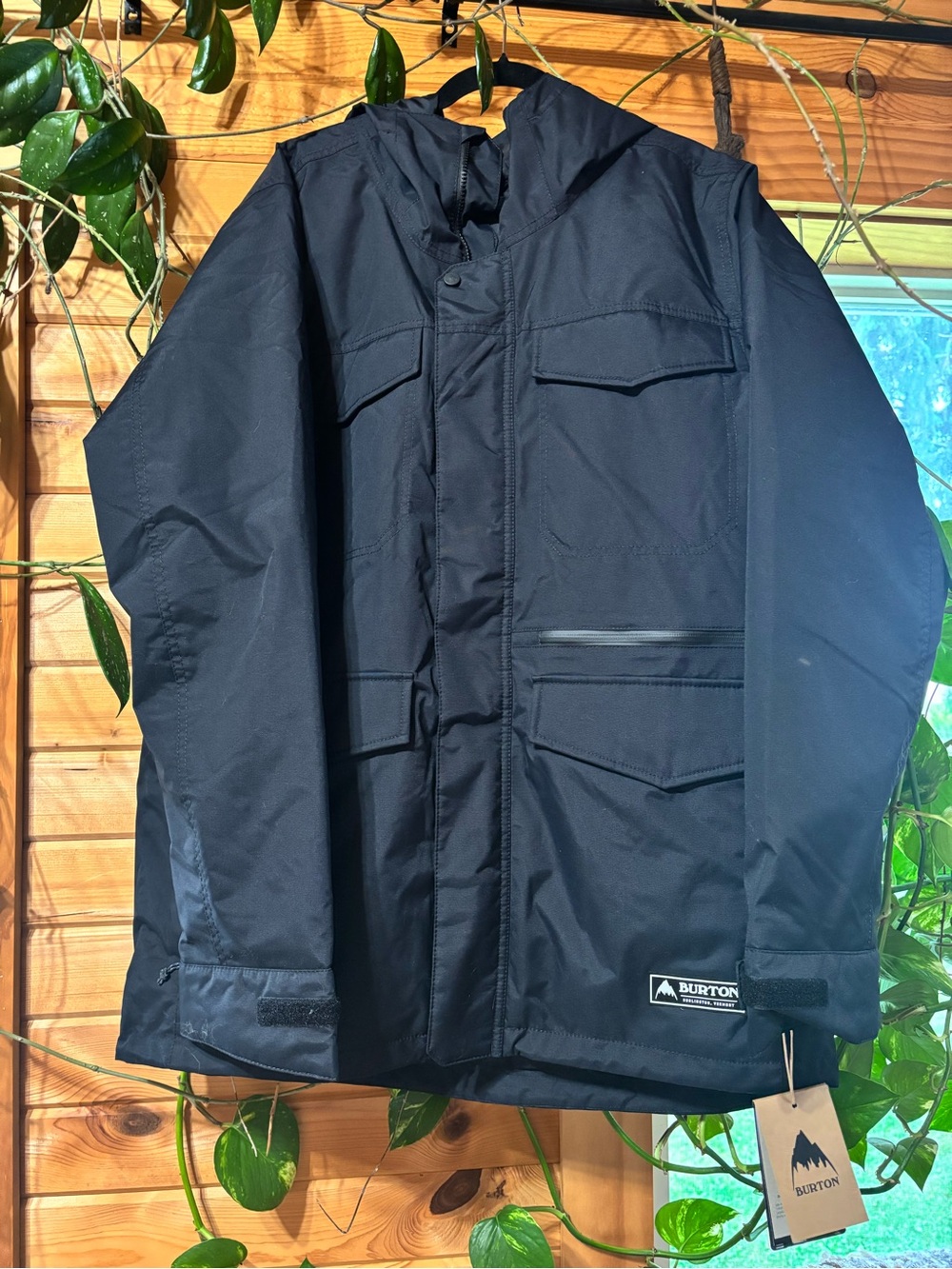 💋NWT Burton Men’s Covert Black Snowboard Jacket